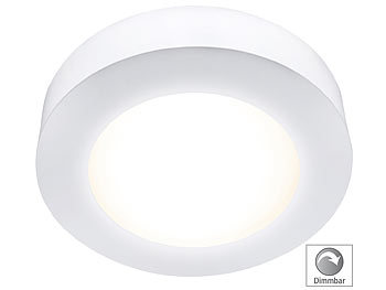 mlight Ein-/Unterbau-LED-Panel, rund, dimmbar, warmweiß, 18 Watt, 1.230 Lumen