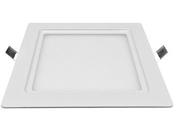 mlight LED-Ein-/Unterbau-Panel, quadratisch, dimmbar, weiß, 11 Watt, 760 lm