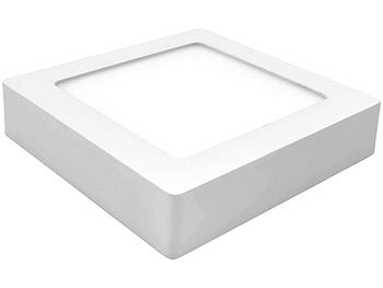 mlight LED-Ein-/Unterbau-Panel, quadratisch, dimmbar, warmweiß, 6 W, 380 lm