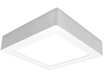 mlight Ein-/Unterbau-LED-Panel, quadratisch, dimmbar, weiß, 18 Watt, 1.300 lm