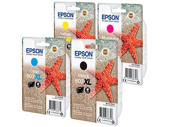 Original-Tinten, Epson: Epson Original-Tintenpatronen-Pack 603XL C13T03A14010