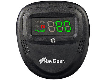 NavGear NavGear 2in1 Head-Up-Display: GPS-Tacho & BT GPS-Receiver "HUD90-BT"