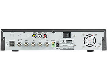 VisorTech Digitaler Überwachungs-Recorder DVR-4004 für 4 Kameras (refurbished)