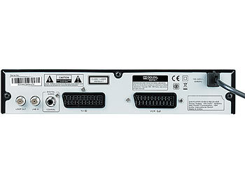 auvisio Digitaler 3in1-Sat-Receiver "DSR-240.DVD" +DVD-Player, Aufnahme-Option