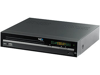 auvisio Digitaler 3in1-Sat-Receiver "DSR-240.DVD" +DVD-Player, Aufnahme-Option