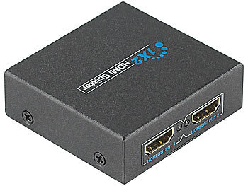 auvisio Hochwertiger HDMI-Splitter 1 auf 2 mit Signalverstärker