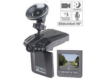 Dashcam: NavGear Auto-DVR-Kamera MDV-2250.IR mit LCD-Display & Bewegungserkennung