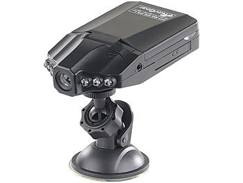 NavGear Auto-DVR-Kamera MDV-2250.IR mit LCD-Display & Bewegungserkennung