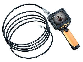 Somikon HD-Endoskop-Kamera EC-200.hd, 8,2 mm, Monitor & Aufnahme, Länge: 3 m