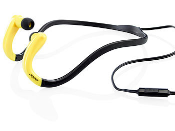 auvisio Stereo-Sport-Headset BN-900.gold mit Nacken-Bügel