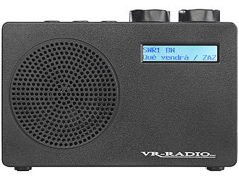 VR-Radio Mobiles DAB+/FM-Radio DOR-100.rx mit RDS-Funktion