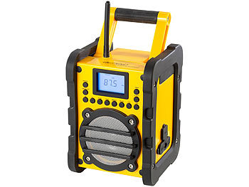 auvisio Bluetooth Baustellen- & Outdoor-Radio & -Lautsprecher DOR-400, 8 Watt