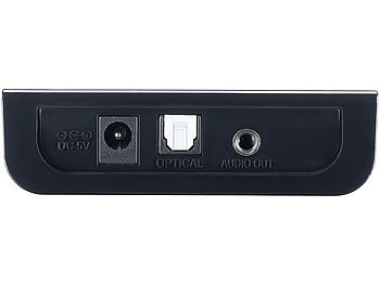 auvisio Audio-Adapter BTA-350.ax mit Bluetooth 3.0, aptX & Toslink