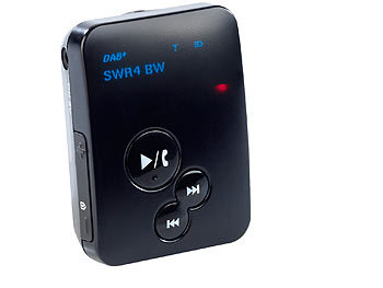 VR-Radio Mini-Radio-Clip DOR-68.BT mit Bluetooth, DAB+, FM, Freisprech