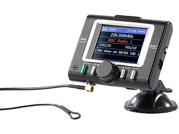 auvisio Bluetooth-Freisprecher FMX-570.ds mit DAB+ FM-Transmitter