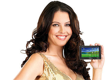 auvisio Portabler 10,9cm/4,3" Touchscreen-Mediaplayer "MPD-4304" / 4GB auvisio MP3- & Video Player Bild 0