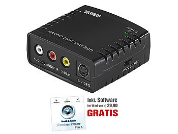 Q-Sonic USB-Video-Grabber VG310 zum Video-Digitalisieren (Versandrückläufer)