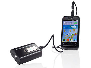revolt Powerbank mit 4.000 mAh für iPod, iPhone, Handy & USB-Geräte