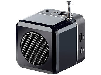 auvisio Mini-MP3-Station mit integriertem FM-Radio, USB-/SD-Karten-Slot, 8 W