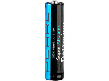 PEARL 100er-Set Super-Alkaline-Batterien Typ AAA / Micro, 1,5 Volt