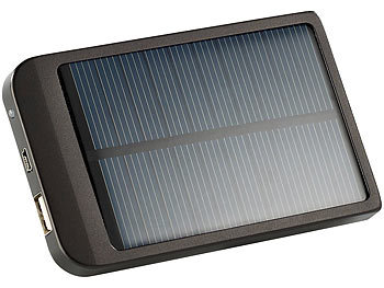 revolt Solar-Powerbank mit 2000 mAh für iPhone, Handy & MP3-Player