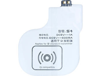 Callstel Qi-komp. Ladestation mit 3 Spulen + Qi-komp. Receiver-Pad f. Galaxy S4