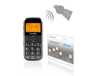 simvalley Mobile GPS-Handy simlocate S1 mit Garantruf & GPS-Ortung (refurbished)