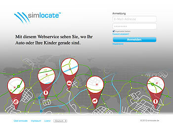 simvalley Mobile GPS-Tracker simlocate T1 mit SOS-Taste & GPS-Ortung
