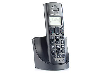 PEARL Schnurloses Telefon, strahlungsarm dank ECO-DECT, GAP-kompatibel