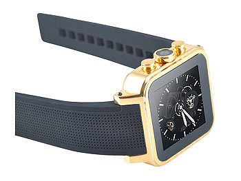 simvalley Mobile 1.5"-Smartwatch GW-420 Gold-Edition, 512MB RAM (refurbished)