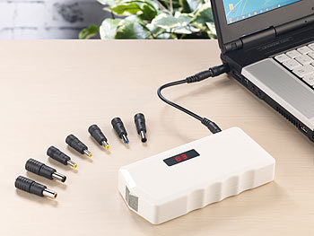 revolt Notebook-Powerbank mit Kfz-Starthilfe, USB, Notfall-Hammer, 13.500 mAh