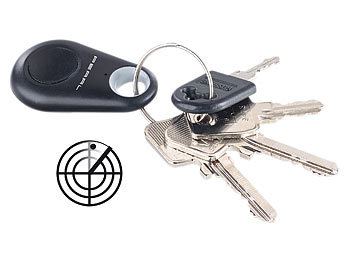 infactory 5in1-Schlüsselfinder, Standort-Marker, Diebstahlschutz, Bluetooth uvm.
