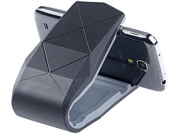 PEARL Universelle Kfz-Smartphone-Halterung mit Klammer, bis 15,2 cm (6 Zoll)