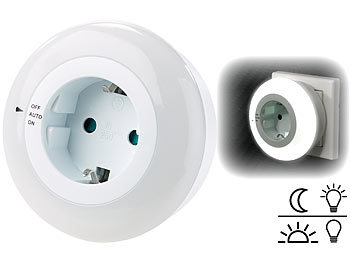 Stromsparendes LED-Licht mit /Schutzkontakt-Steckdose, Schuko