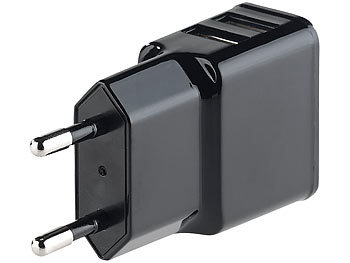 revolt Mini Pico 2-fach-USB-Netzteil mit 2,1 A / 10,5 Watt, 100 - 240 Volt
