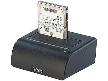 Xystec USB-Docking-Station für 2,5"- & 3,5"-SATA-Festplatten, inkl. Netzteil