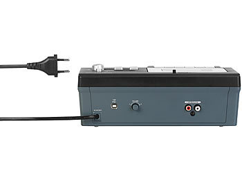 auvisio USB-Kassettenrecorder für MC- & MP3-Aufnahmen (refurbished)