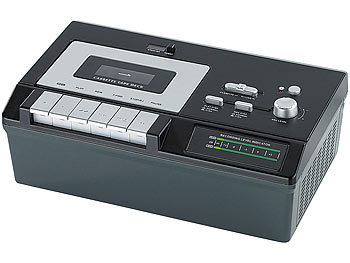 auvisio USB-Kassettenrecorder für MC- & MP3-Aufnahmen (refurbished)