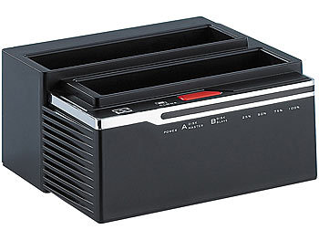 Xystec Klon-Festplatten-Dock "DSU-3525.Copy" für 2,5 & 3,5" SATA-HDDs