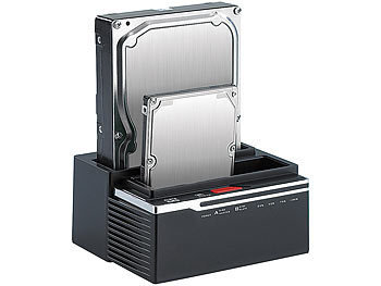 Xystec Klon-Festplatten-Dock "DSU-3525.Copy" für 2,5 & 3,5" SATA-HDDs
