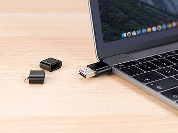 microSD-Kartenleser und USB-Sticks, mit USB Typ A & C