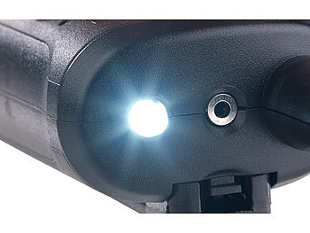 simvalley 4er-Set PMR-Funkgeräte mit VOX, bis 10 km Reichweite, LED-Taschenlampe