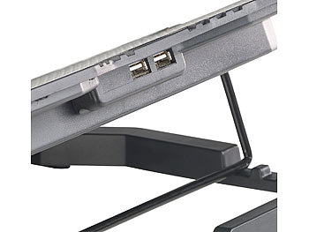 Callstel Notebook-Kühler bis 39,6 cm (15,6"), 5 Lüfter, 2.500 U/Min., USB