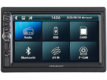 Creasono 2-DIN-DAB+/FM-Autoradio, Touchdisplay, Bluetooth (Versandrückläufer)