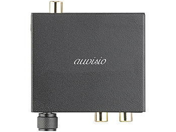 auvisio Audio-Konverter digital (TOSLINK/Koaxial) zu analog, Lautstärkeregler