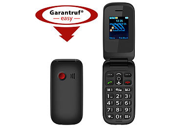 simvalley Mobile 2er-Set  Notruf-Klapphandys XL-949 mit Garantruf Easy, Dual-SIM
