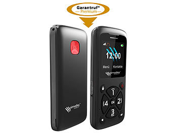 simvalley Mobile 5-Tasten-Senioren- & Kinder-Handy mit Garantruf Versandrückläufer