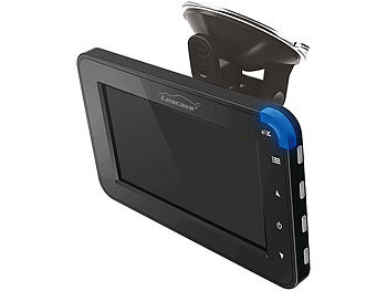 Lescars Kabellose Solar-Funk-Rückfahrkamera mit 4,3" (10,9 cm) Monitor, 2,4GHz