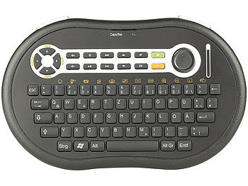 GeneralKeys Mikro-Multimedia-Funktastatur mit Maus-Funktion "MFT-78XS"