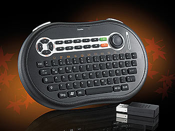 GeneralKeys Mikro-Multimedia-Funktastatur mit Maus-Funktion "MFT-78XS"